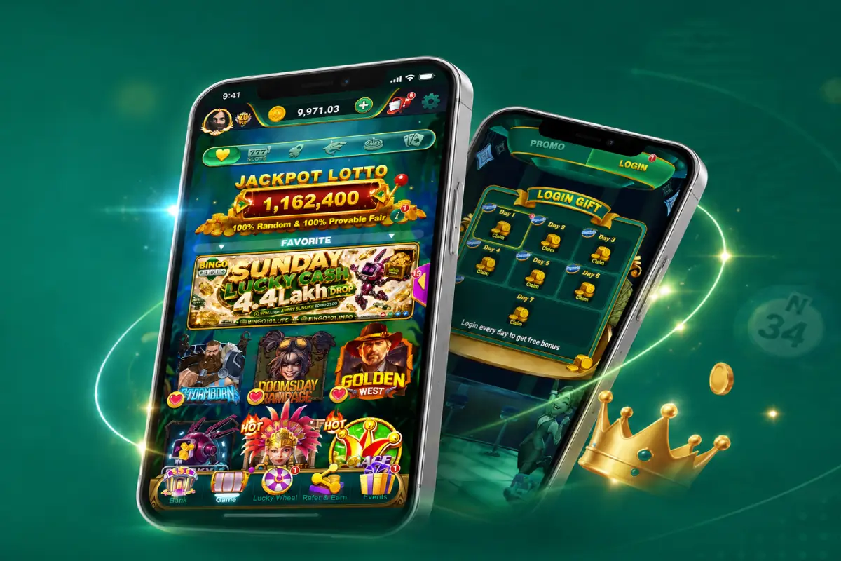 Bingo 101 mobile app preview